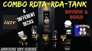 IJOY Combo RDTA Review amp Build  Best RDTA To Date  6 Decks [upl. by Yniffit]