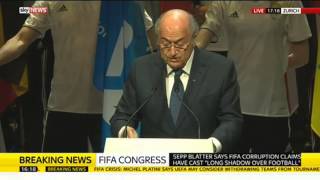 Sepp Blatter Speaks To FIFA Congress  Full Speech [upl. by Aikimat94]