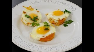 Presenta los huevos en este original y delicioso canasto de papa y queso [upl. by Ordnajela752]