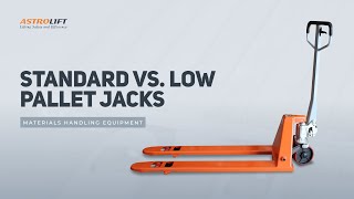 Standard vs Low Pallet Jacks [upl. by Aihseit]