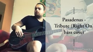 Pasadenas  Tribute Right On bass cover Harley Benton pb20 SBK [upl. by Teerell]