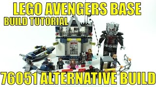 LEGO MARVEL 76051 ALTERNATIVE BUILD AVENGERS BASE BUILD TUTORIAL [upl. by Matthaeus33]