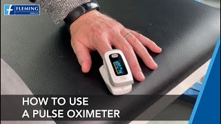 How to use a Pulse Oximeter at home [upl. by Galvan]