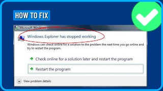 How to Fix Windows Explorer Has Stopped Working in Windows 111087 [upl. by Akenihs]