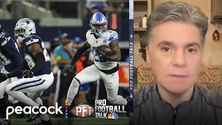 Did Detroit Lions induce Brad Allens mistake in fooling Dallas Cowboys  PFTPM  NFL on NBC [upl. by Ashil]