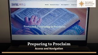 Accessing and Navigating Preparing to Proclaim [upl. by Nickie]