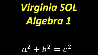 Virginia SOL Algebra 1 – PRACTICE PROBLEM Increase Your Score [upl. by Eiser]