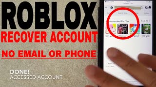 ✅ How To Recover Roblox Account No Email or Phone From Start To Finish 🔴 [upl. by Kimbra8]