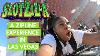 Vlog Slotzilla Zipline Experience in Las Vegas Nevada [upl. by Ulani]