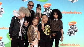 T I amp Tiny 2019 Kids Choice Awards Orange Carpet [upl. by Huppert]