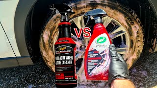 Meguiars Non Acid Wheel Cleaner VS Turtle Wax Hyper Foam Wheel Cleaner [upl. by Darian]