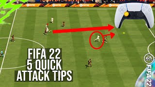 FIFA 22  5 BEST ATTACKING TIPS TO INSTANTLY IMPROVE amp SCORE MORE GOALS [upl. by Ytima]