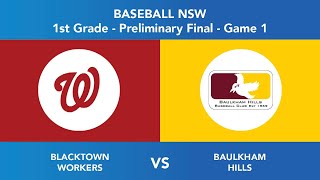 NSW State League  First Grade Preliminary Final  Blacktown Workers v Baulkham Hills Game 1 [upl. by Naot]