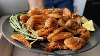 ЖАРЕНЫЕ КРЕВЕТКИ за 15 минут Очень вкусный рецепт  Fried shrimp recipe [upl. by Itnuahsa]