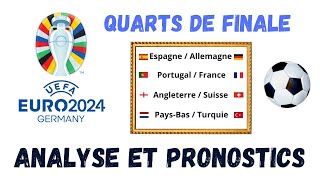 EURO 2024 QUARTS DE FINALE  ANALYSE ET PRONOSTICS ça pique [upl. by Wincer647]