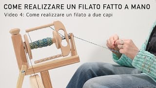 Come realizzare un filato fatto a mano  Come realizzare un filato a due capi [upl. by Li]