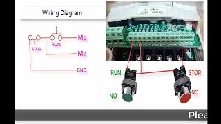 Delta VFD Start amp Stop using Remote Push Button in Bangla3 Wire Operation Control Mode [upl. by O'Reilly]