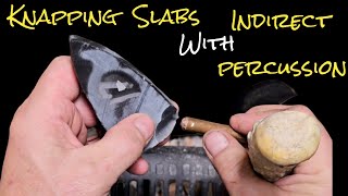 Knapping Presure Slabs With Indirect Percussion Episode 1 Beginner Flintknapping [upl. by Mcclimans]