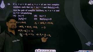 If z1  a  ib and z2  c  id are two complex numbers such that z1  z2  1 and Rez1zamp175 [upl. by Mot]