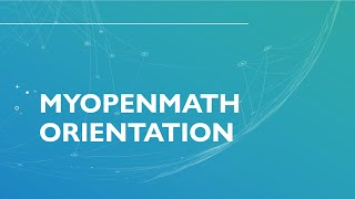 MYOPENMATH Orientation [upl. by Onitsuj]