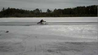 1973 Yamaha SR433 Testing on Pond 2013 [upl. by Earl965]