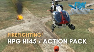 Aerial Firefighting Hype Performance Group H145  Action Pack Expansion  Microsoft Flight Simulator [upl. by Berny]