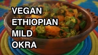 Ethiopian Okra Recipe  Alicha  Bamya  Ladies Fingers [upl. by Cioban315]