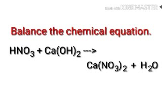 Balance the chemical equation hno3caoh2cano32h2o [upl. by Rodriguez123]