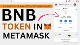 How to add BNB Token to Metamask  How to receive BNB in Metamask [upl. by Celia]