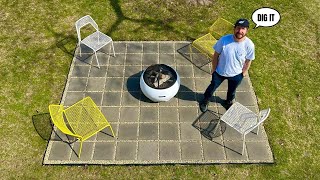 DIY Paver Patio For The Fire Pit [upl. by Lucine]