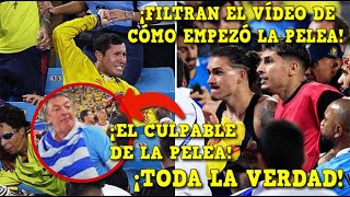 🚨¡FILTRAN el VÍDEO ASÍ EMPEZÓ la PELEA entre JUGADORES de URUGUAY y AFICIONADOS de COLOMBIA ¡VIRAL [upl. by Ttemme]