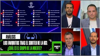 CHAMPIONS LEAGUE Sorteo de grupos Así quedaron Manchester City Real Madrid y Barcelona  ESPN FC [upl. by Aneroc769]