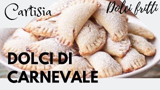 Ravioli Dolci di Carnevale con ripieno di Ricotta e Fondente [upl. by Eilegna114]