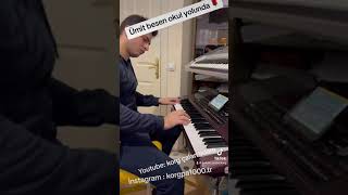 Okul yolunda korg pa1000 grand piano cover [upl. by Llertnom]