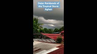 Outer rainbands of the Tropical Storm Aghon tropicalstorm tropicaldepression aghon philippines [upl. by Stesha]