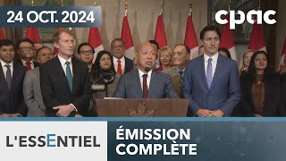 LEssentiel  Ottawa réduit ses seuils d’immigration – 24 octobre 2024 [upl. by Idur]