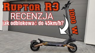 Hulajnoga Elektryczna Ruptor R3 1000W Recenzja [upl. by Philina]