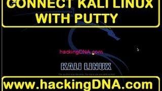 Connect kali linux with putty [upl. by Atteniuq]