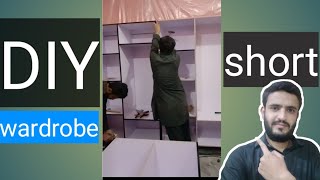 how to make wardrobe at home  almari banane ka tarika  almari kaise banate hain  diy wardrobe [upl. by Territus]