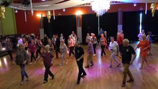 BACK ON TEXAS TIME Line Dance Gail Smith 2019 Hasselt Belgium Workshop with Ira Weisburd [upl. by Liatrice]