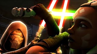 Ahsoka Tano vs Not Ventress 4K HDR  Star Wars The Clone Wars [upl. by Kermie579]