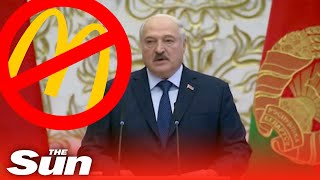 Lukashenko rants about McDonalds leaving Belarus Who wants to eat it [upl. by Akienahs949]