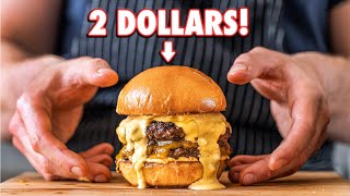 The 2 Dollar Gourmet Burger  But Cheaper [upl. by Oironoh]