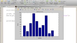 How to Create Bar Charts in Matlab  MATLAB Tutorial for Beginners 2017 [upl. by Monty]