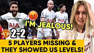 Spurs Showed us Levels🤬 Porro amp Bentancur incredible FFS Man Utd 22 Tottenham Reaction [upl. by Anitnuahs]