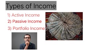 Types Of Income  Hindi Active IncomePassive IncomePortfolio Income [upl. by Blanch594]