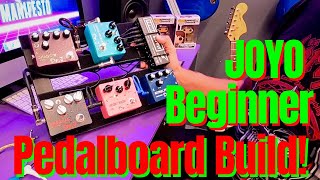 How to Build an Easy Beginners Pedalboard JOYO Guitar Pedals [upl. by Atikaj]