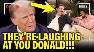 BRUTAL Trump gets blatantly LAUGHED AT during podcast interview [upl. by Gilli242]