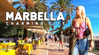 Marbella Spain Charming City November 2023 Update Costa del Sol  Málaga 4K [upl. by Annoved984]