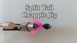 Hand Tied Split Tail Crappie Jig [upl. by Ellerrehs674]